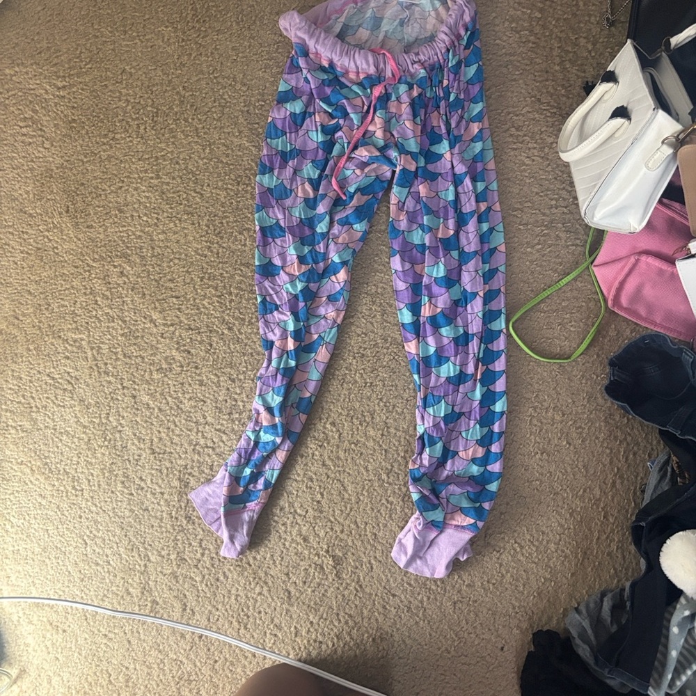 Colorful mermaid pattern Pajama Pants